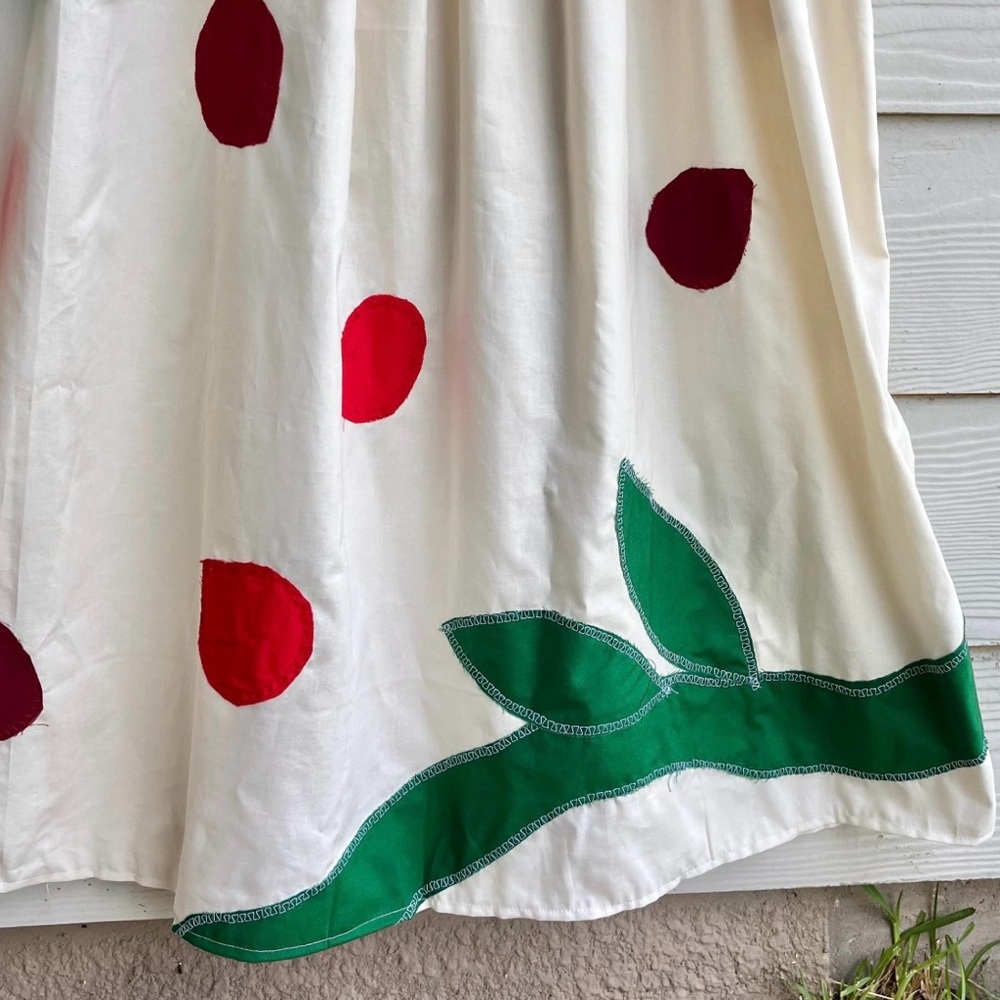 Handmade Aphrodite Rose Petal Appliqué Dress SKU 08033 With Side Pockets - Picture 7 of 10